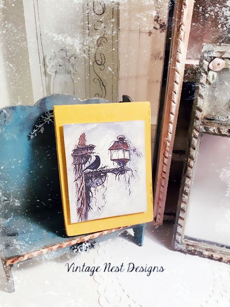 Crow Lantern No.1:2 Dollhouse Miniature Handmade image 3