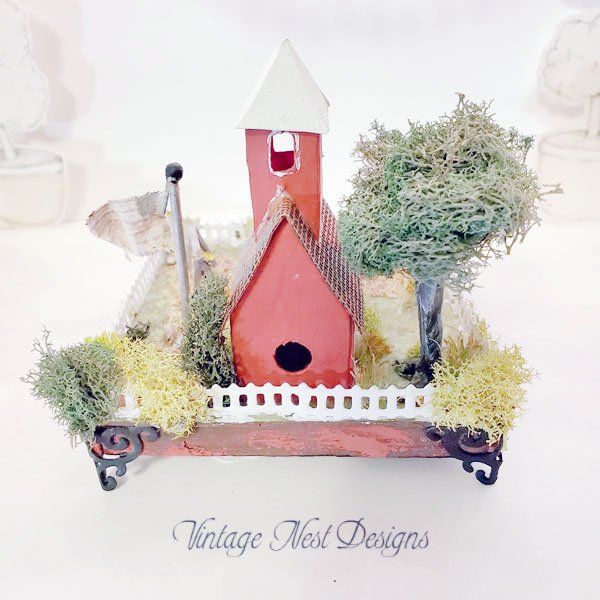 Putz School Holiday House No.1 Handmade Miniature image 5