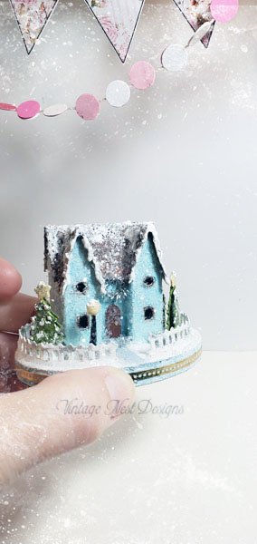 Christmas House No.2 Handmade Miniature image 2