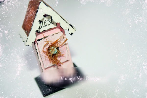 Bird Nest House No.6 Dollhouse Miniature Handmade image 4
