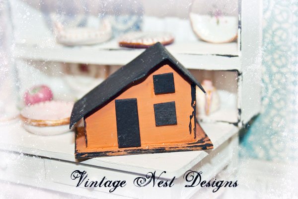 Halloween Putz House No.1 Handmade Miniature image 2