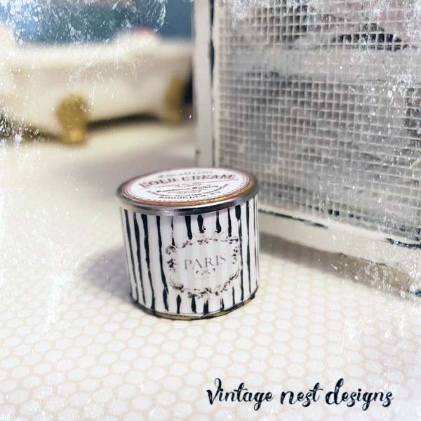 Hat Band Box No.72 Dollhouse Miniature Handmade image 1