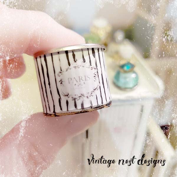 Hat Band Box No.72 Dollhouse Miniature Handmade image 4