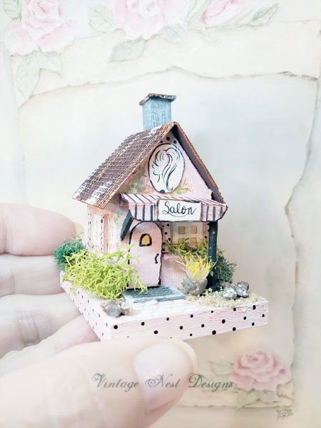 Putz House No.37 Salon Handmade Miniature image 2