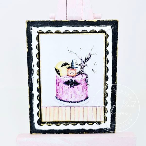Halloween Cake No.1:1 Dollhouse Miniature image 3
