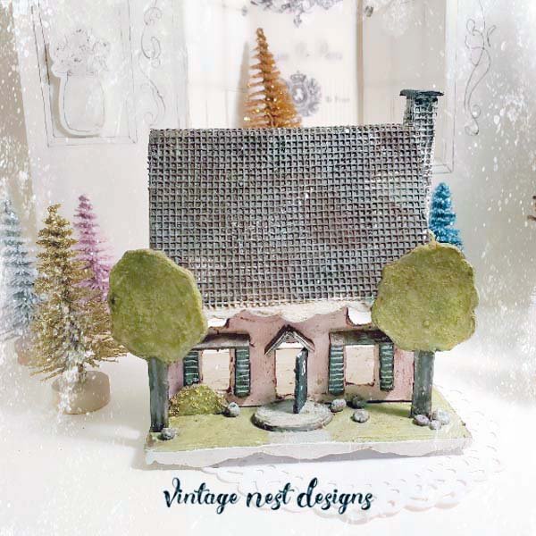Shabby Pink Dollhouse No.3 Handmade Miniature image 0