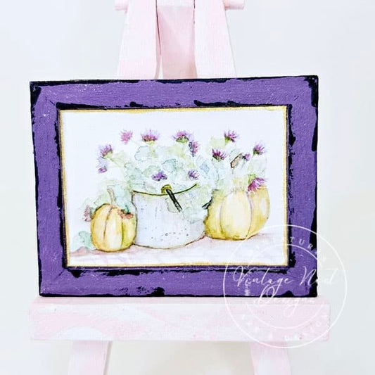 Bucket of Pumpkins No.1:2 Dollhouse Miniature image 0