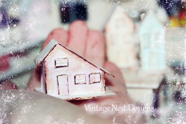Putz Houses No.3 Handmade Miniatures image 2