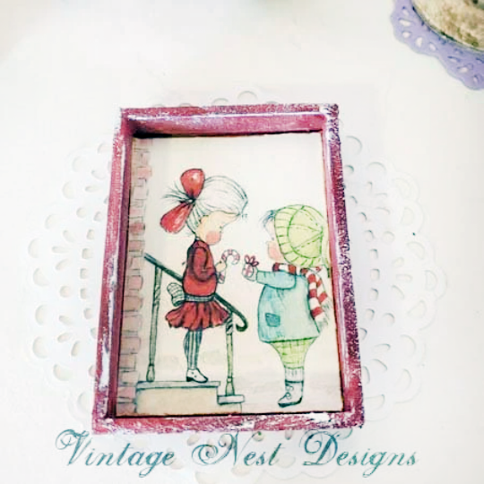 Love to You Christmas Children No.1:3 Dollhouse Miniature Handmade image 4
