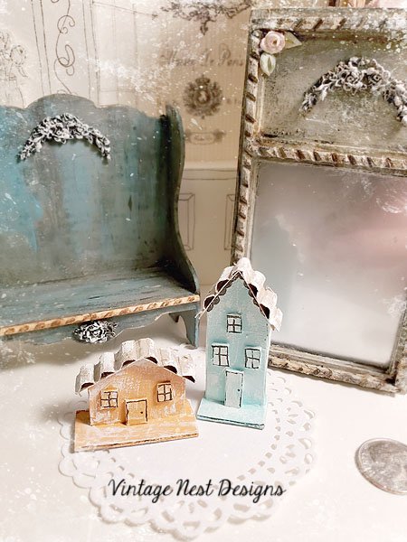 Two Houses No.3:2 Handmade Miniature image 0