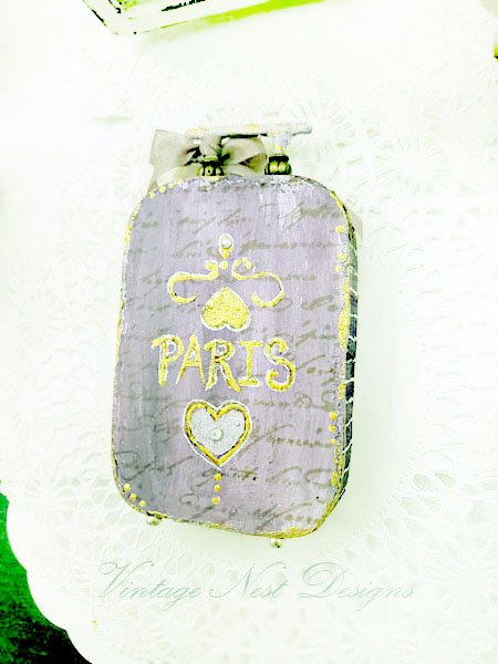 Luggage Suitcase No.54 Dollhouse Miniature Handmade for Dolls image 4