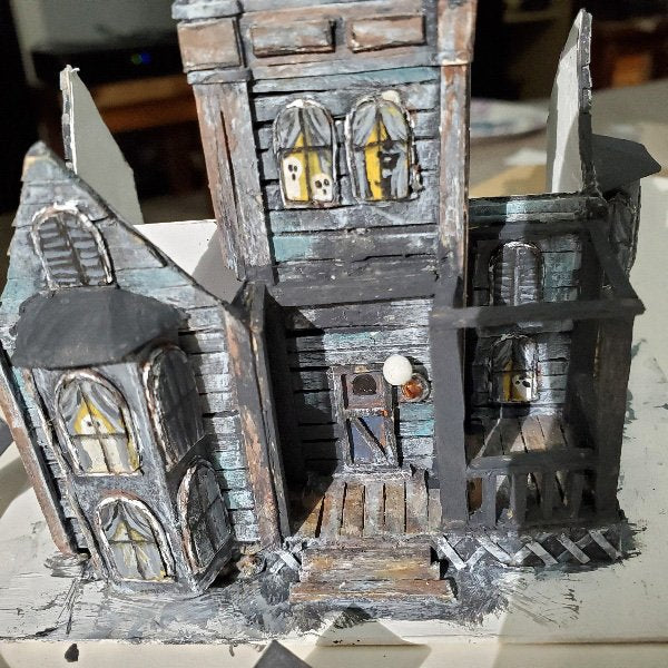 Haunted Halloween Dollhouse Mansion No.1 Handmade Miniature image 28