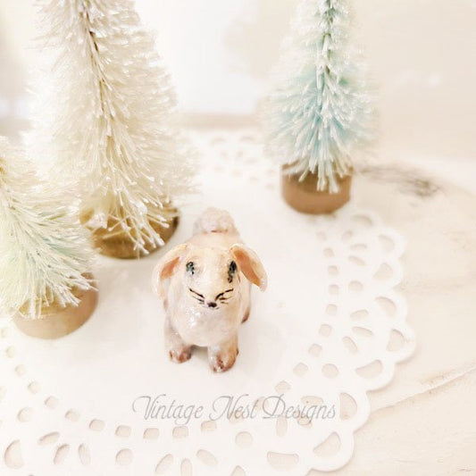 Bunny No.1 Dollhouse Miniature Handmade image 0