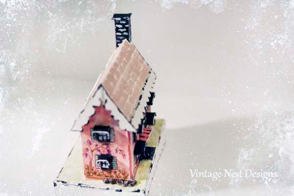 Putz Pink House No.8 Handmade Miniature image 6