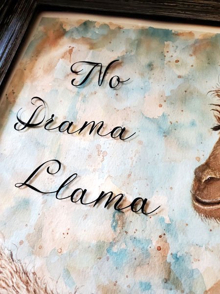 Llama No.1 Digital Prints Watercolor Painting image 10