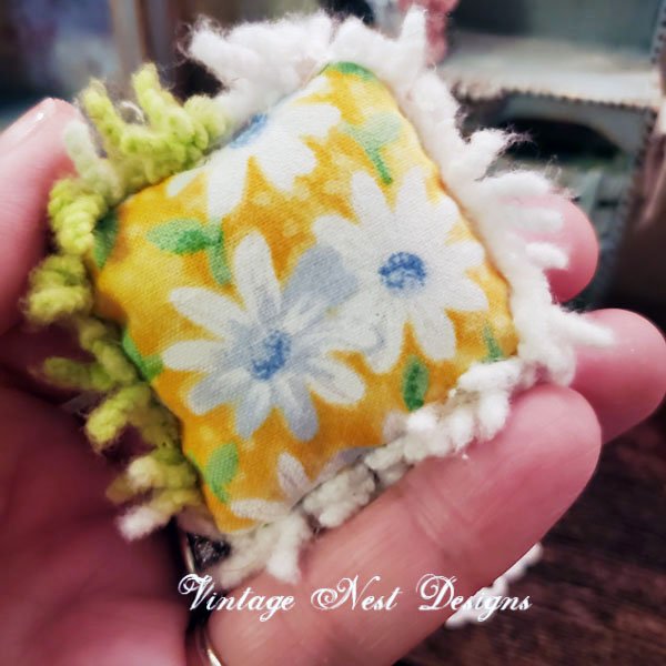 Pillow No.17 Dollhouse Miniature Handmade image 1