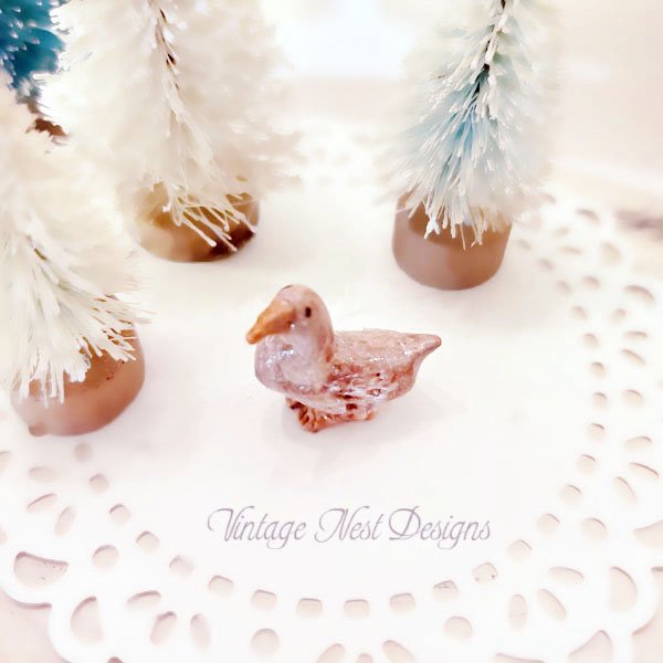 Duck No.1 Dollhouse Miniature Handmade image 3