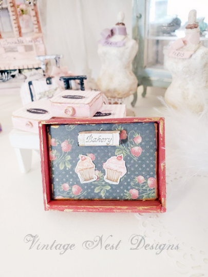 Bakery Sign No.1 Dollhouse Miniature Handmade image 0