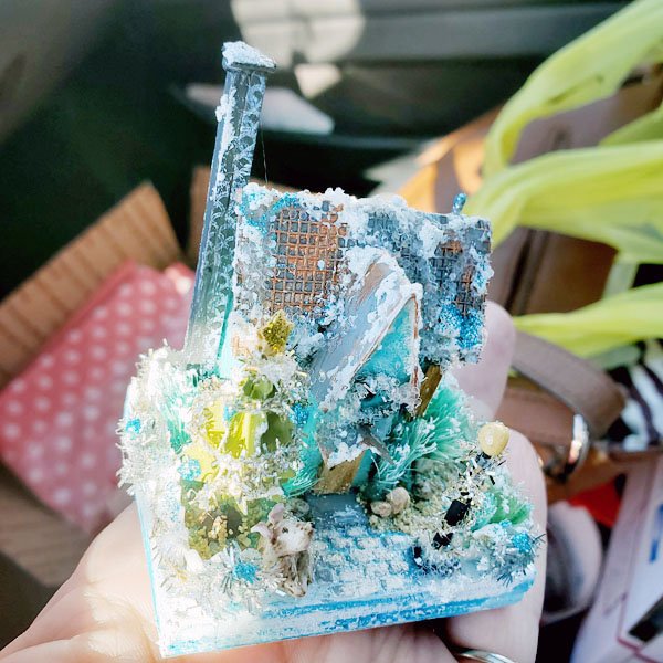 Putz House No.34 Handmade Miniature image 1