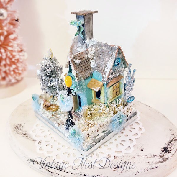 Putz Glitter Holiday House No.30 Handmade Miniature image 5