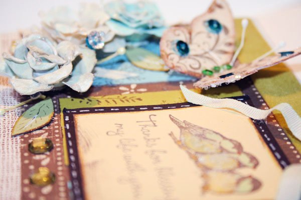 Bird Card No.2 Greeting Blank Inside Handmade One of a Kind image 4