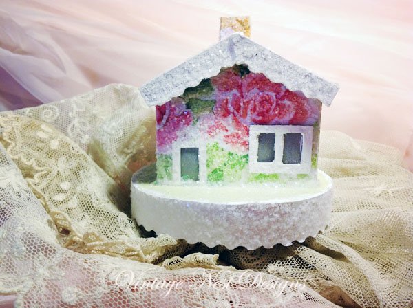 Putz House No.2 Handmade Miniature image 0
