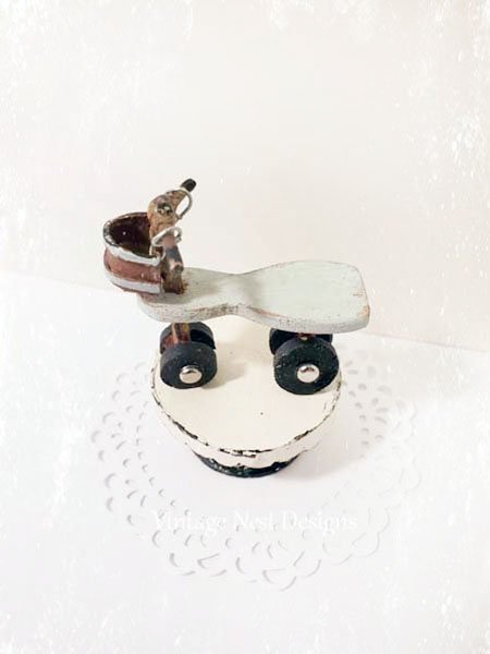 Scooter No.1 Wooden Toy Dollhouse Miniature Handmade image 0