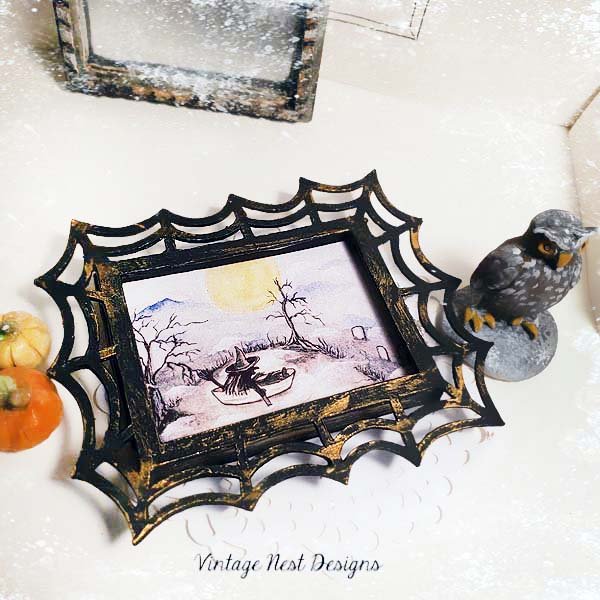 The Witch in the Boat No.1:1 Dollhouse Miniature Handmade image 3