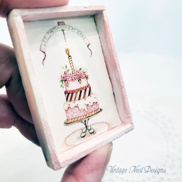 Cake No.8:1 Dollhouse Miniature Handmade image 1