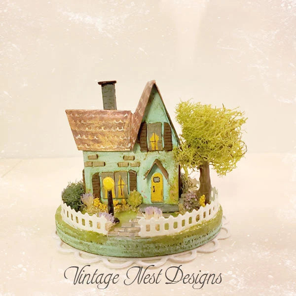 Putz House No.24 Handmade Miniature image 1