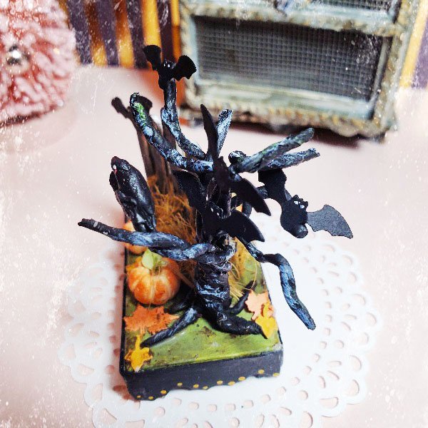 Halloween Scene No.1 Dollhouse Miniature Handmade image 4