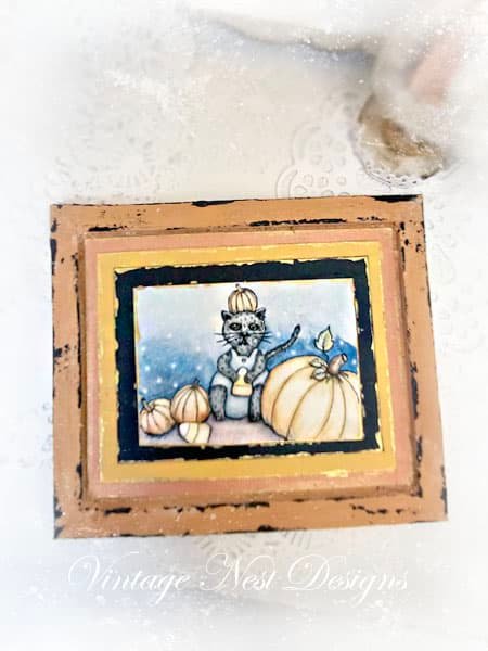 Candy Corn Kitty No.1:4 Dollhouse Miniature image 2