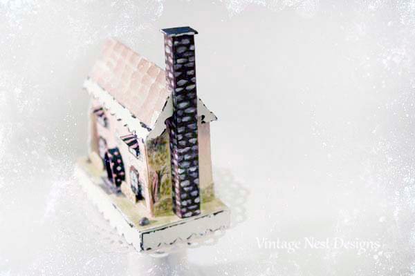 Putz Pink House No.7 Handmade Miniature image 6