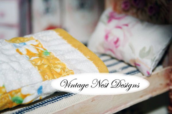 Quilt No.1 Dollhouse Miniature Handmade image 6