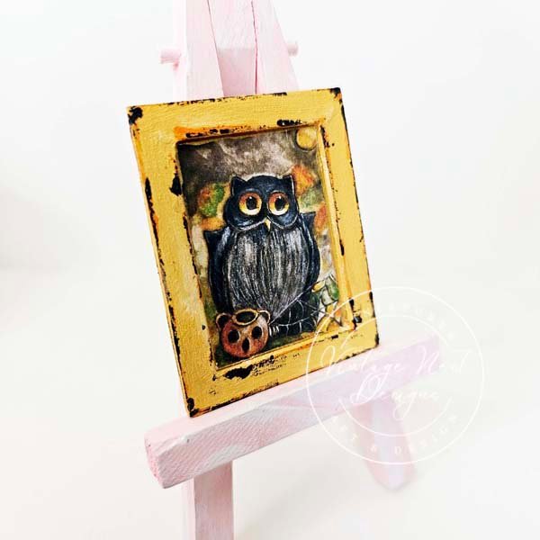 Halloween Owl No.4:4 Dollhouse Miniature Handmade image 6