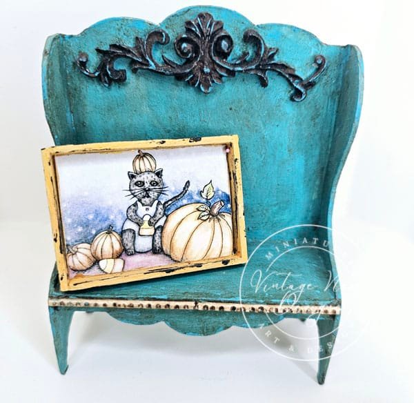 Candy Corn Kitty No.1:1 Dollhouse Miniature image 0