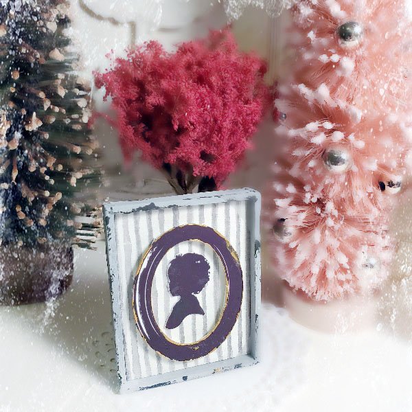 Vintage Child Silhouette No.1:1 Handmade Dollhouse Miniature image 0