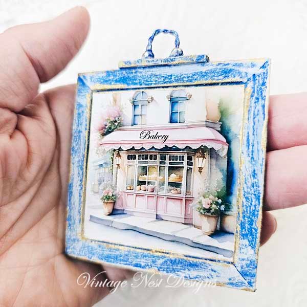 Pink Bakery Shop No.1:1 Dollhouse Miniature Handmade image 3
