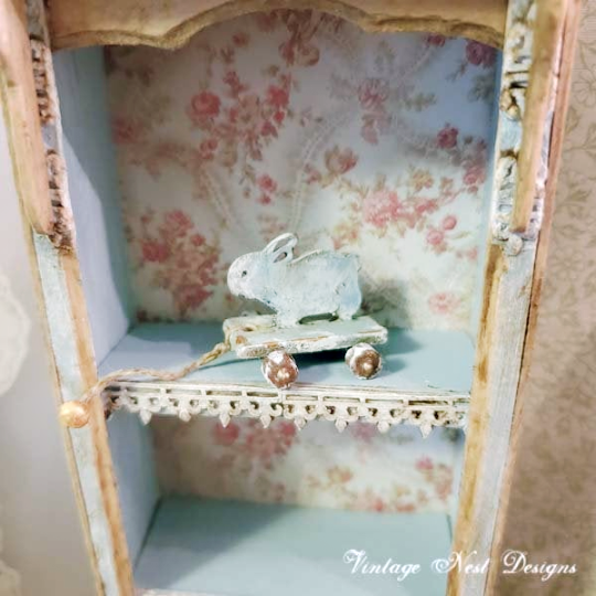 Toy Rabbit No.1 Handmade Dollhouse Miniature image 0
