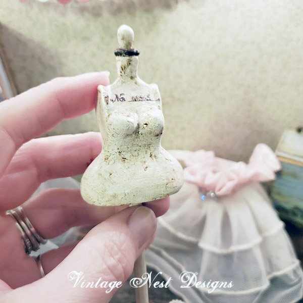 Antique Style Mannequin No.1 Dollhouse Miniature Handmade image 5