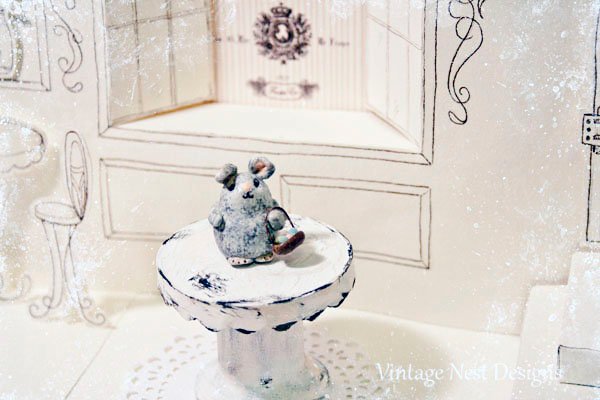 Porcelain Easter Bunny No.2 Handmade Dollhouse Miniature image 2
