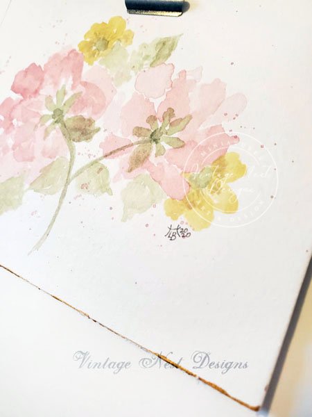 Flourishes No.17 Original Watercolor Painting image 4