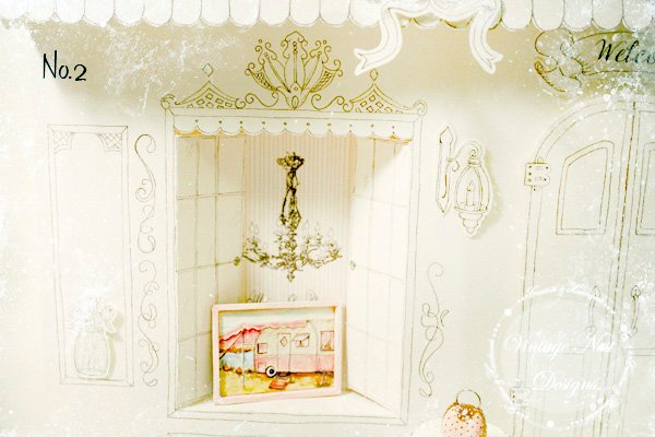 Barbie Camper No.1:2 Dollhouse Miniature Handmade Wooden Framed Art image 1