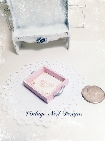 Tray No.3 Dollhouse Miniature Handmade image 6