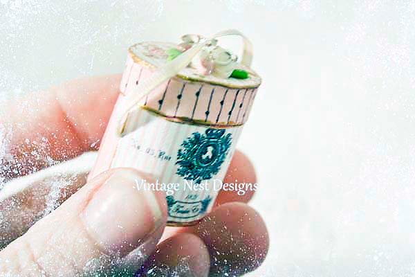 Hat Box No.42 Dollhouse Miniature Handmade image 6