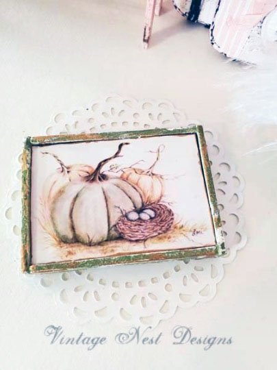 Pumpkin Patch No.4:1 Dollhouse Miniature Handmade image 1