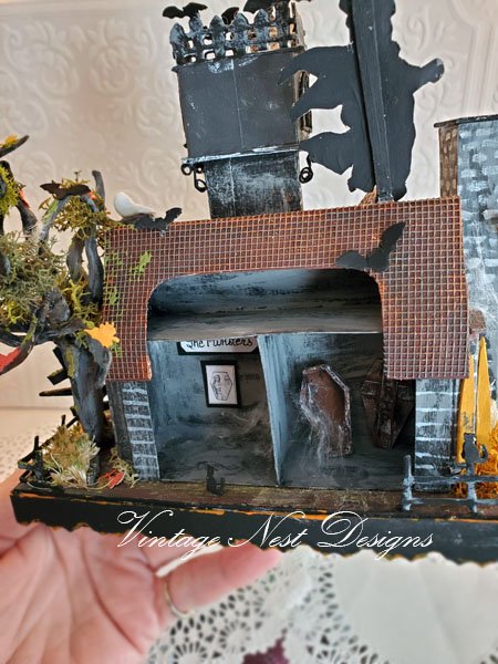 Haunted Halloween Mansion No.2 Dollhouse Miniature Handmade image 7