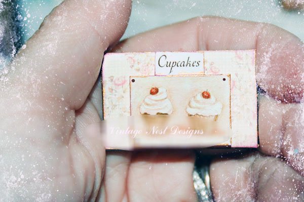 Le Treats No.1:2 Dollhouse Miniature Handmade Framed Art image 2
