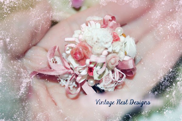 Wedding Bouquet No.1 Dollhouse Miniature Handmade image 1