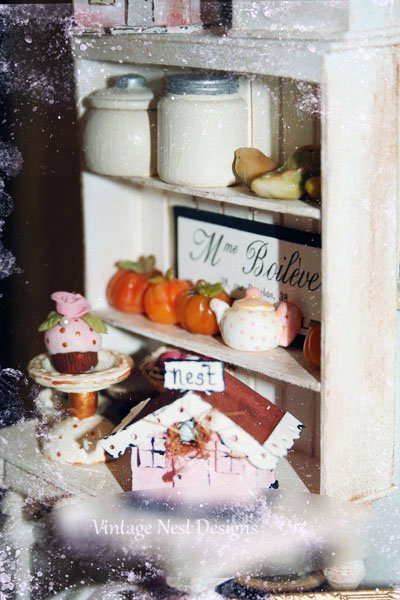 Bird Nest House No.3 Dollhouse Miniature Handmade image 6
